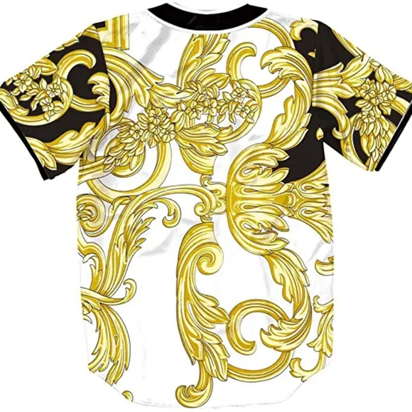 PIZOFF Men's Arc Bottom Baseball Jersey - Picture 2 of 9